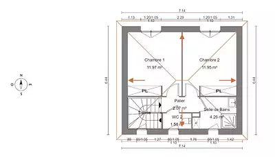 Maison neuve, 100 m²