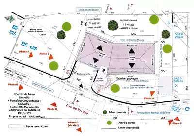 Terrain à bâtir, 567 m²