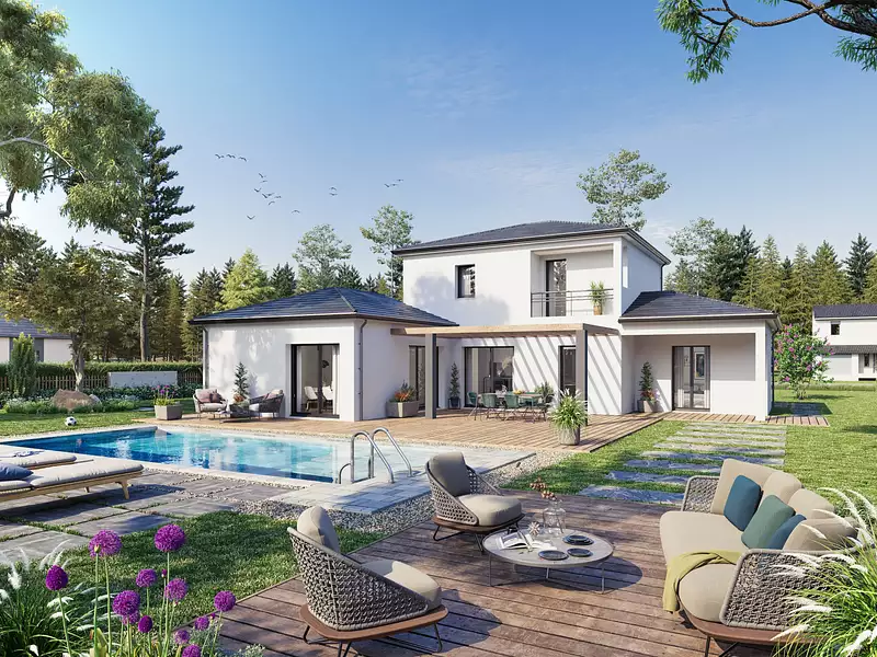 Maison neuve, 123,36 m² - Grangues (14160)