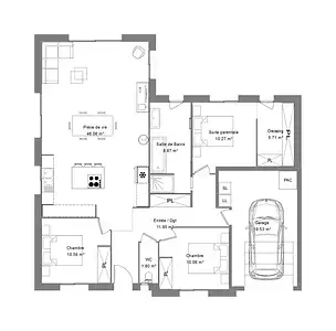 Maison neuve, 105 m²