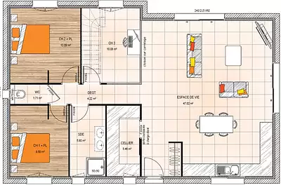 Maison neuve, 96 m²