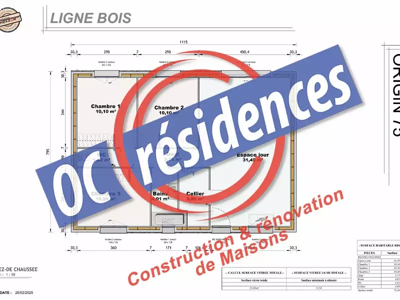 Maison neuve, 75 m² - Castres (81100)
