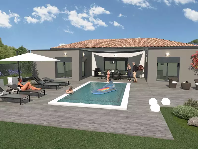 Maison neuve, 135 m² - Cuers (83390)