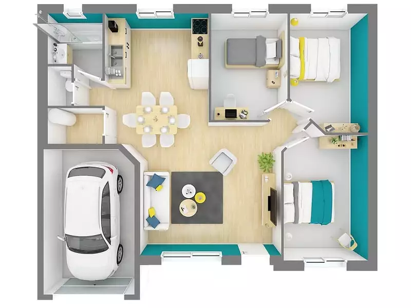Maison neuve, 73 m² - Civaux (86320)