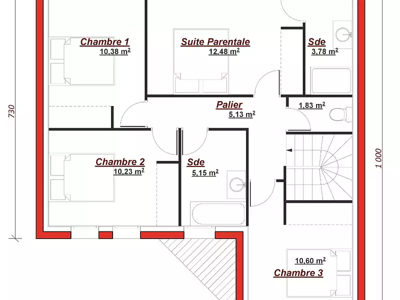 Maison neuve, 123 m² - Antony (92160)