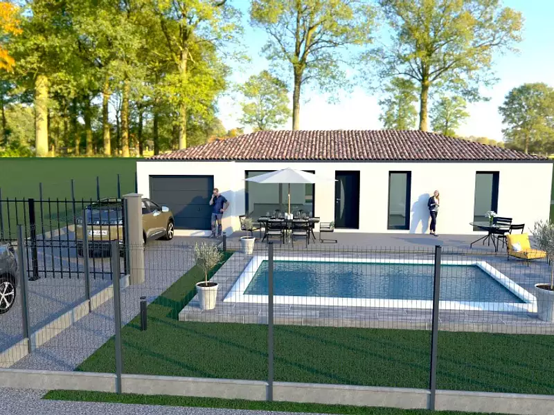 Maison neuve, 89 m² - Villesèquelande (11170)