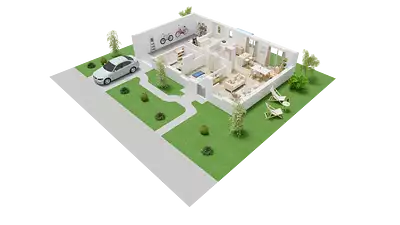 Maison neuve, 74,52 m²