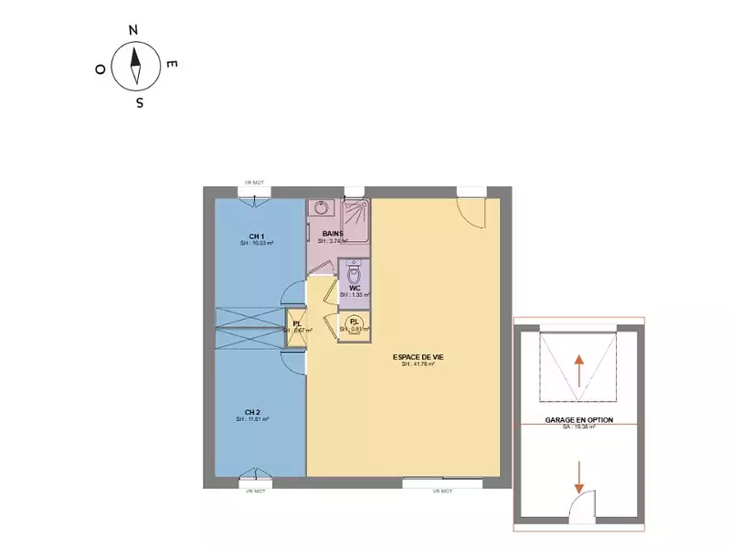Maison neuve, 70 m² - Les Mées (04190)