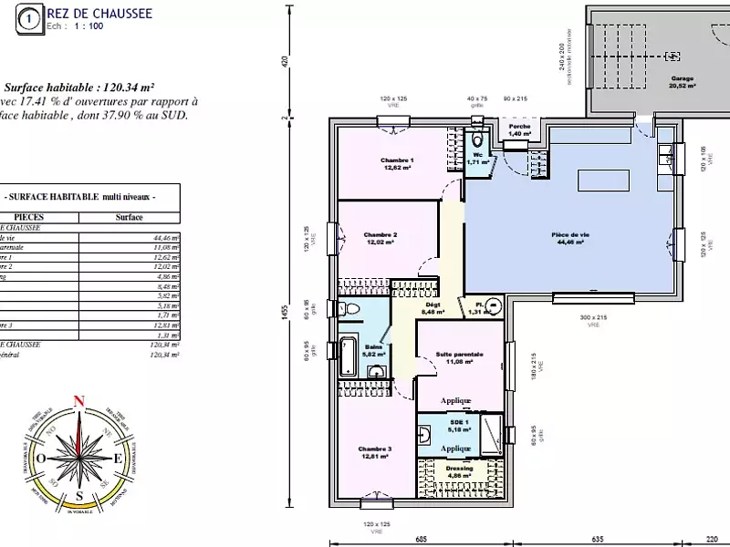 Maison neuve, 120 m² - Sainte-Croix-de-Quintillargues (34270)