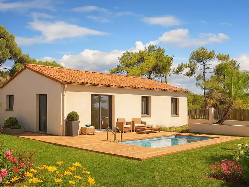 Maison neuve - Sauvian (34410)