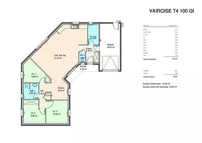 Maison neuve, 105 m²