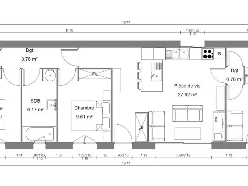 Maison neuve, 73 m² - Montberon (31140)