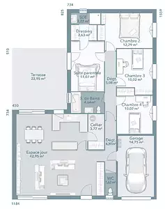 Maison neuve, 110 m²