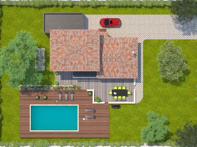 Maison neuve, 105 m² - Montarnaud (34570)