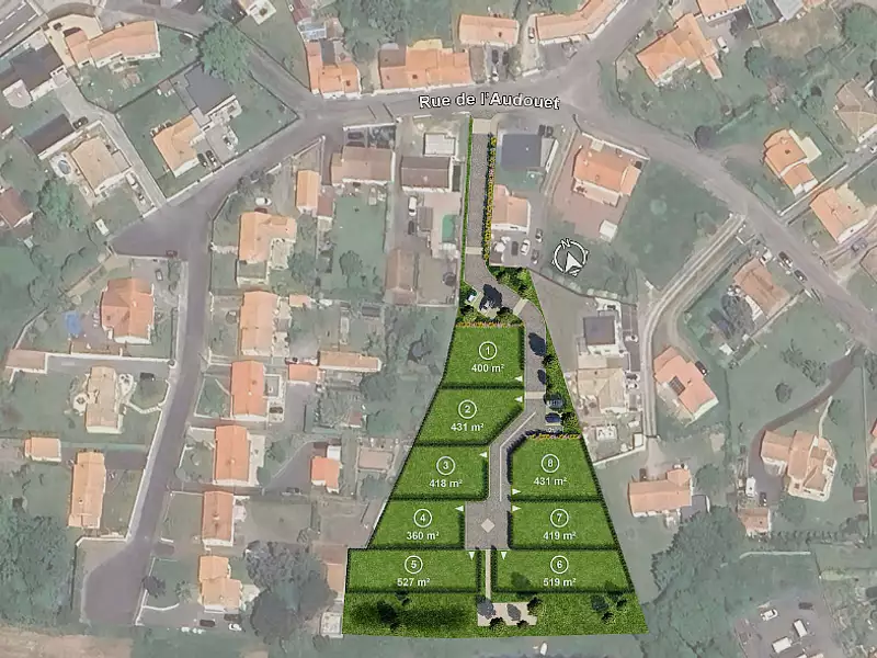Terrain à bâtir, 360 m² - La Chevrolière (44118)