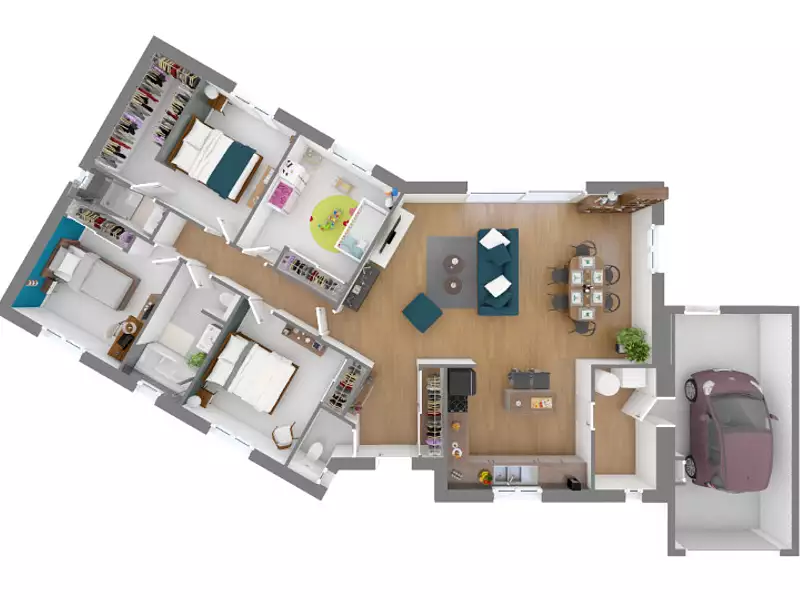 Maison neuve, 112 m² - Fontiers-Cabardès (11390)
