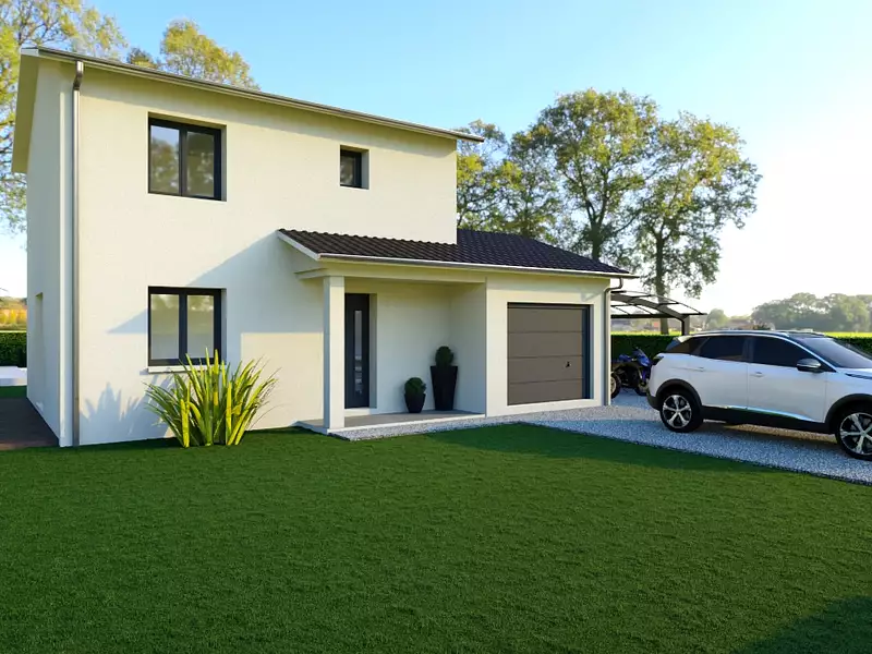 Maison neuve, 97 m² - Ambérieux (69480)