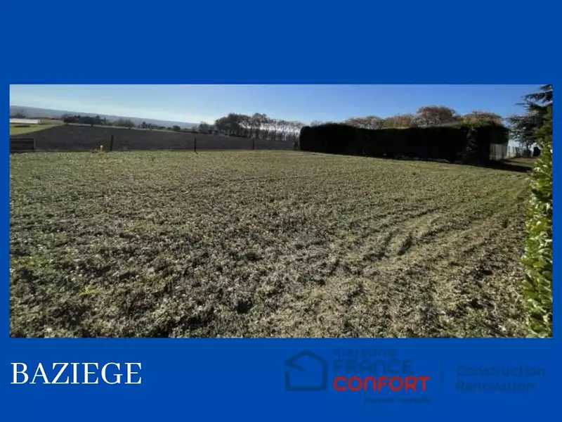 Terrain à bâtir, 955 m² - Baziège (31450)