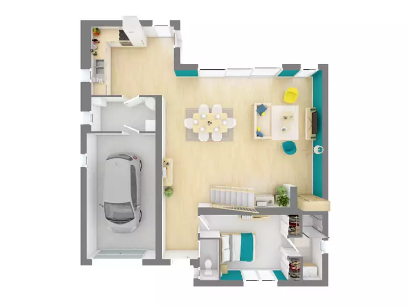 Maison neuve, 120 m² - Poulan-Pouzols (81120)