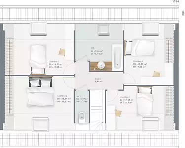 Maison neuve, 110 m²