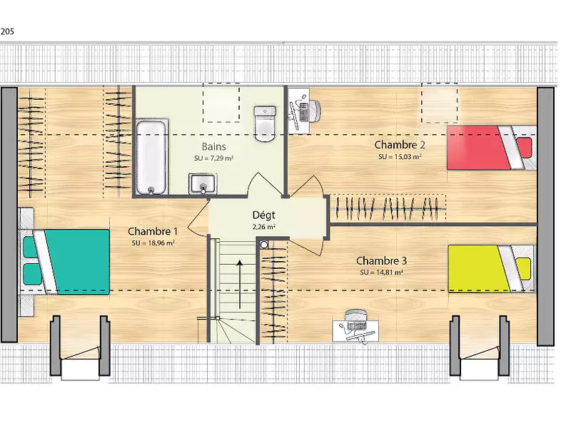 Maison neuve, 105 m² - Haravilliers (95640)