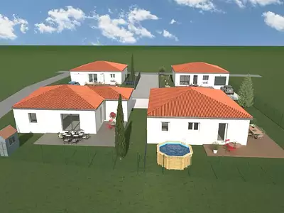 Maison neuve, 78 m² - Saint-Thomas-la-Garde (42600)