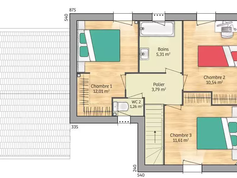 Maison neuve, 90 m² - La Chapelle-Gauthier (77720)