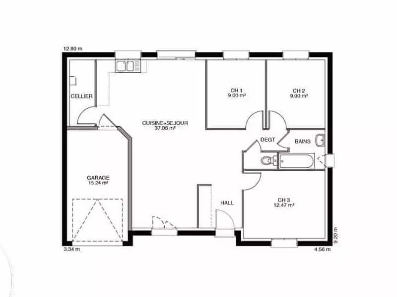 Maison neuve, 71 m² - Allenjoie (25490)