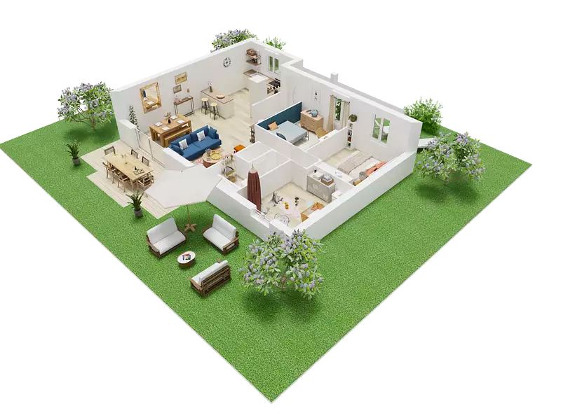 Maison neuve, 75,85 m² - Les Grandes-Ventes (76950)