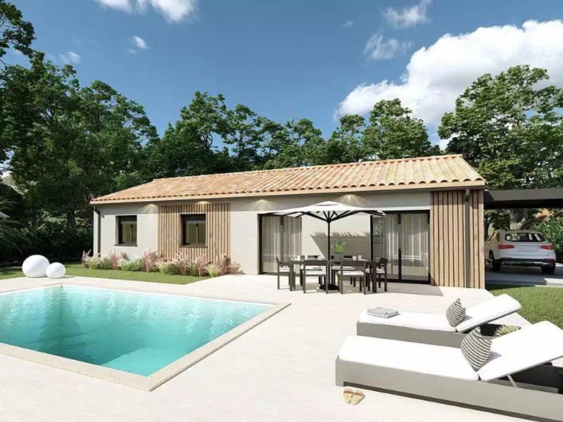 Maison neuve, 100 m² - Pissos (40410)