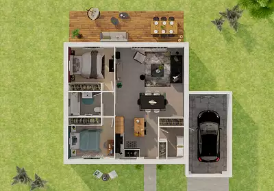 Maison neuve, 71 m²