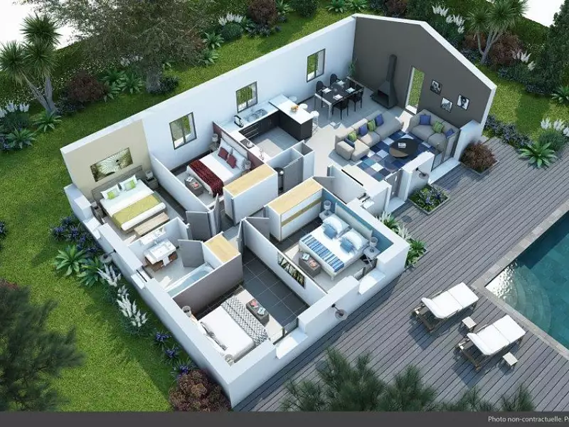 Maison neuve, 80 m² - La Roquebrussanne (83136)