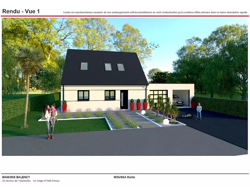 Maison neuve, 103 m² - Gometz-la-Ville (91400)