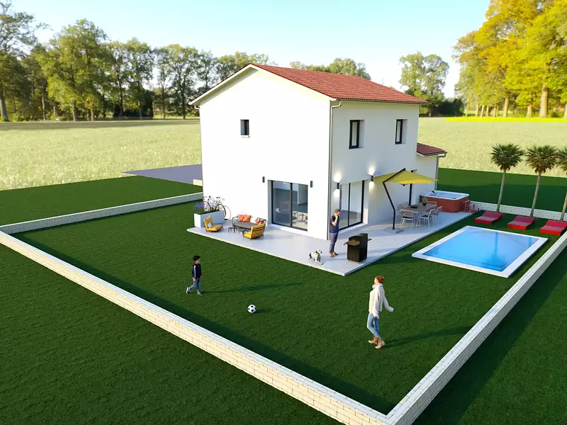 Maison neuve, 91 m² - Belleville-en-Beaujolais (69220)