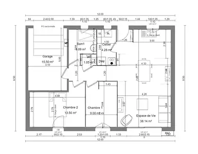 Maison neuve, 70 m²