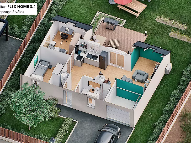 Maison neuve, 48,75 m² - Louviers (27400)