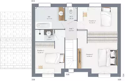 Maison neuve, 100 m²