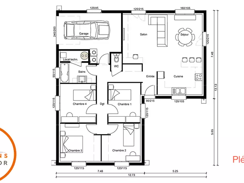 Maison neuve, 99 m² - Roderen (68800)