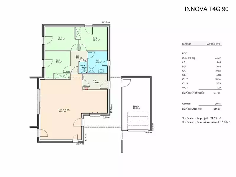 Maison neuve, 130 m² - Basse-Goulaine (44115)