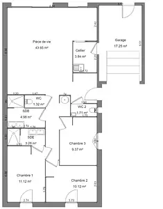 Maison neuve, 90 m²
