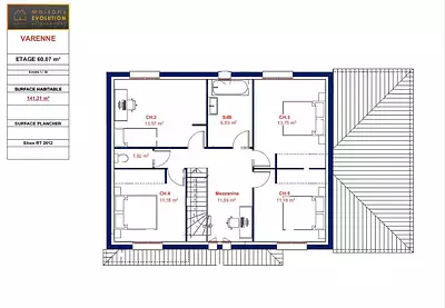 Maison neuve, 141 m²