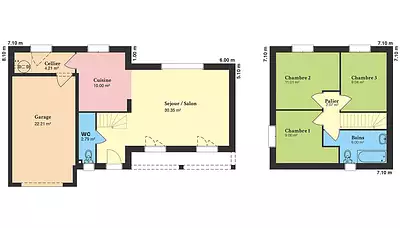 Maison neuve, 82 m²