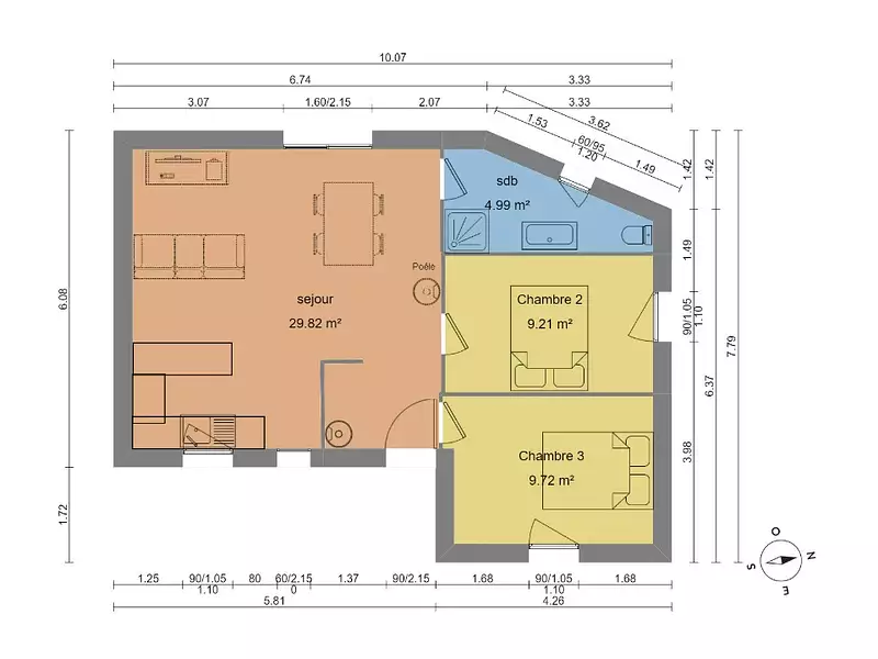 Maison neuve, 52 m² - Mouen (14790)