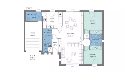 Maison neuve, 90 m²