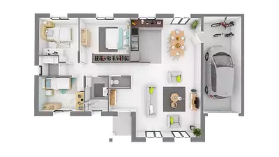 Maison neuve, 87 m²