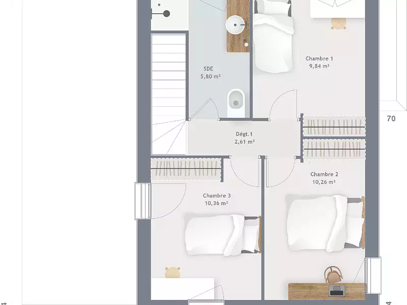 Maison neuve, 90 m² - Tourville-les-Ifs (76400)