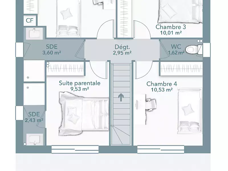 Maison neuve, 95 m² - Léguevin (31490)