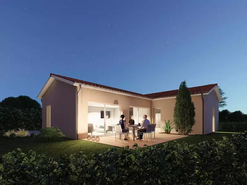 Maison neuve, 90 m² - Fareins (01480)