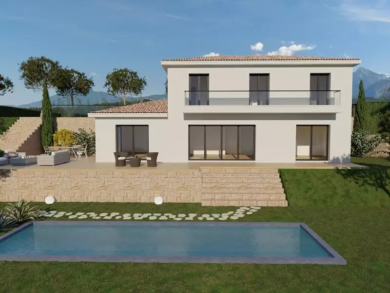 Maison neuve, 130 m² - Roquefort-les-Pins (06330)