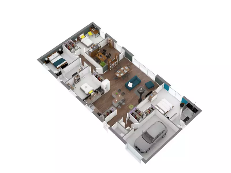 Maison neuve, 125 m² - Poulan-Pouzols (81120)